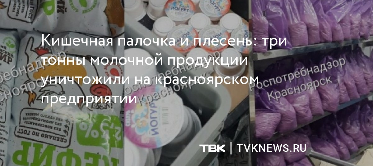 Кишечная палочка и плесень: три тонны молочной продукции уничтожили на ...