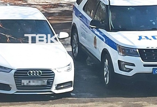 Служебная Audi мэрии попала в аварию в Красноярске