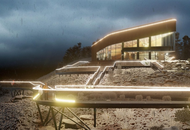 Кафе, сувенирная лавка и туалеты: архитекторы показали эскизы будущего визит-центра на Николаевской сопке