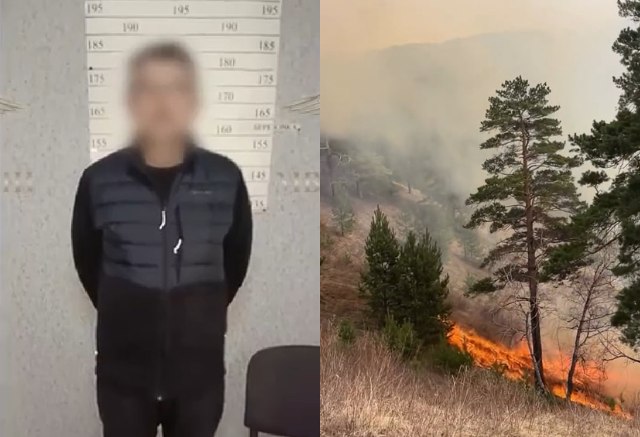 На 150 тысяч рублей оштрафовали устроившего пожар на Есауловской петле