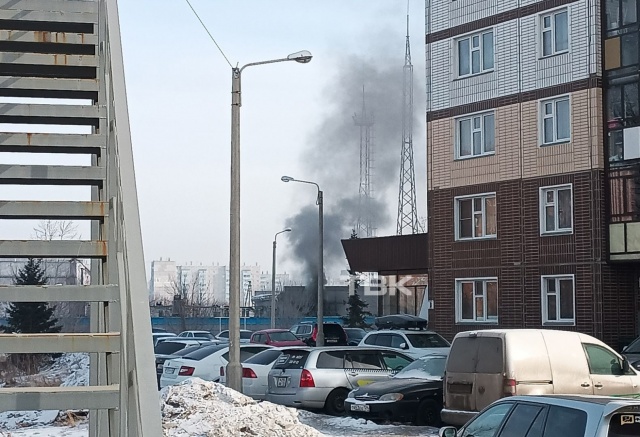 В Красноярске загорелась подстанция: более 100 домов остались без электричества