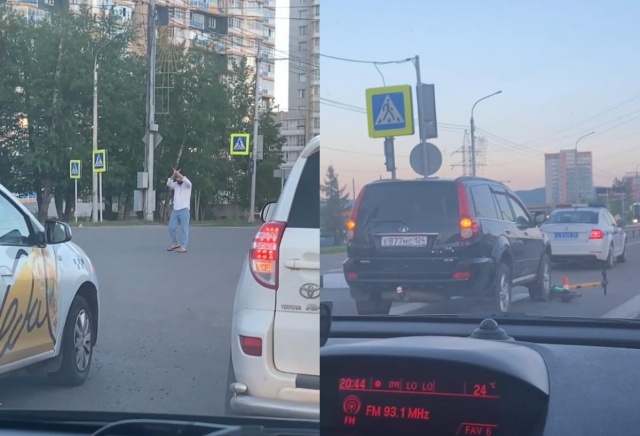 На Шахтеров в Красноярске не работают светофоры: проезд «регулируют» прохожие На Шахтеров в Красноярске не работают светофоры: проезд «регулируют» прохожие