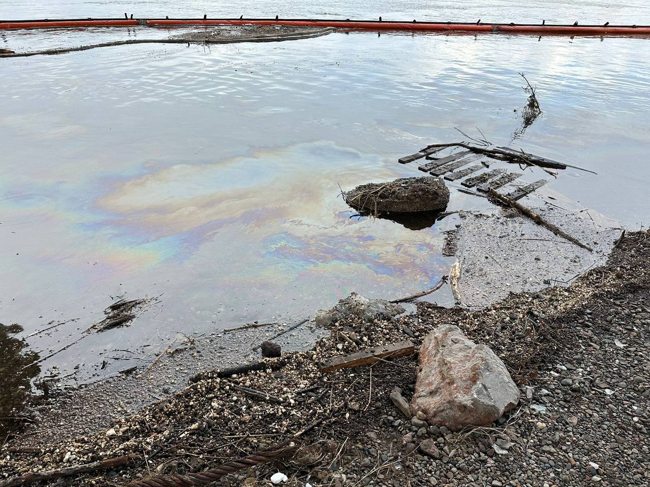 Масляное пятно на поверхности воды имеет вид показанный на рисунке