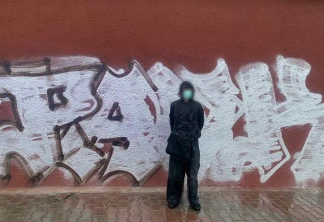 В Красноярске 13-летний школьник разрисовал стену у мэрии: его задержала полиция