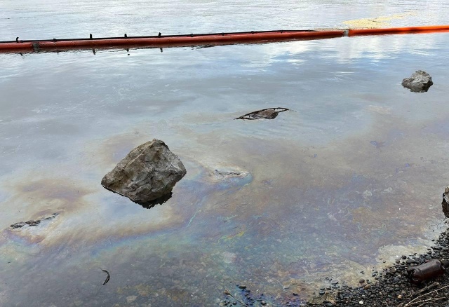 СК проведет проверку после сообщений о масляных пятнах на Енисее