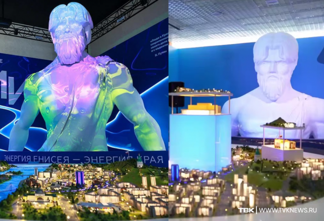 «Не такой, как на ВДНХ»: почему скульптуру «Енисея-батюшки» обрезали для красноярского филиала наццентра «Россия»