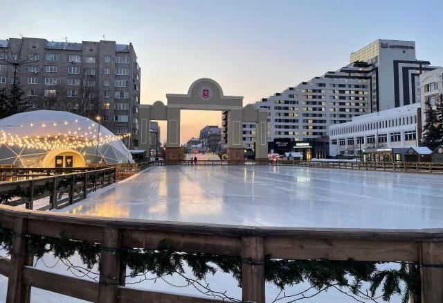 Каток на Стрелке будет работать в новогоднюю ночь в Красноярске