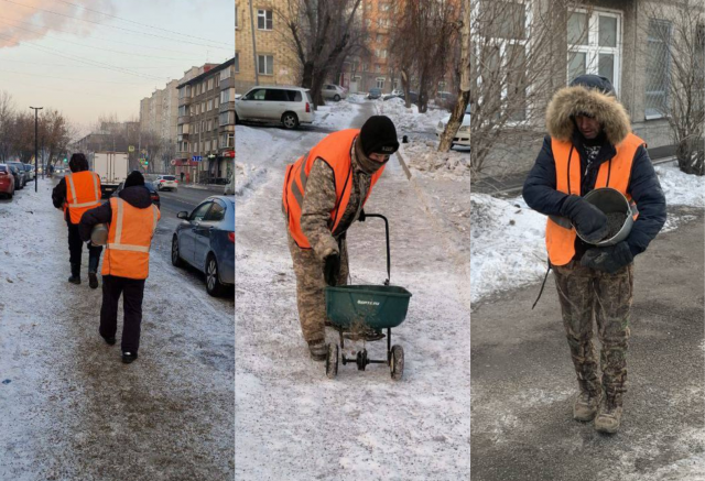 Красноярские дорожники рассказали, почему не чистят тротуары от наледи
