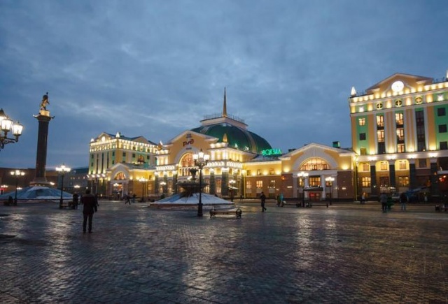Привокзальную площадь в Красноярске перекопают для строительства станции метро