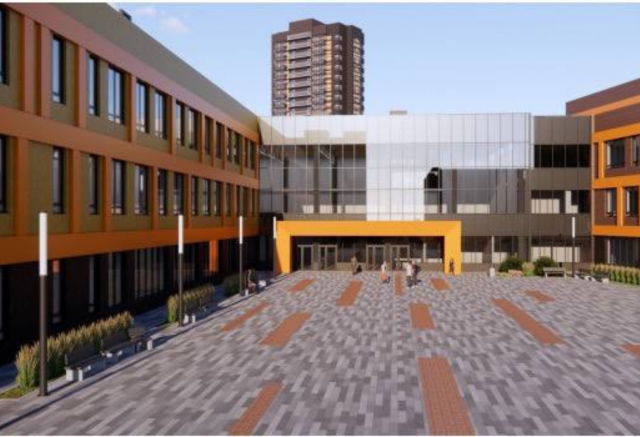 В мэрии показали, как будет выглядеть школа на Южном берегу в Красноярске